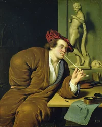Fumeur, possiblement un autoportrait, 1688